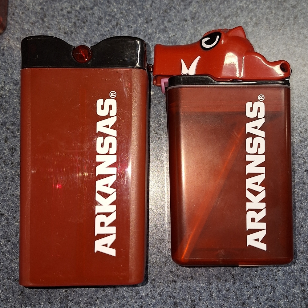 Arkansas Razorbacks Reusable Snack Boxes & Fun Top Drink Boxes, Brand Ne… - Picture 9 of 15